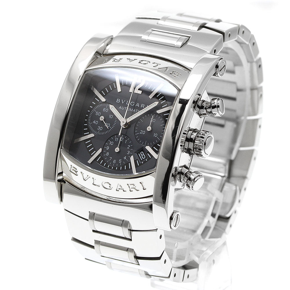 BVLGARI Assioma AA44SCH Chronograph Date Navy Dial Automatic Men's Watch_938358