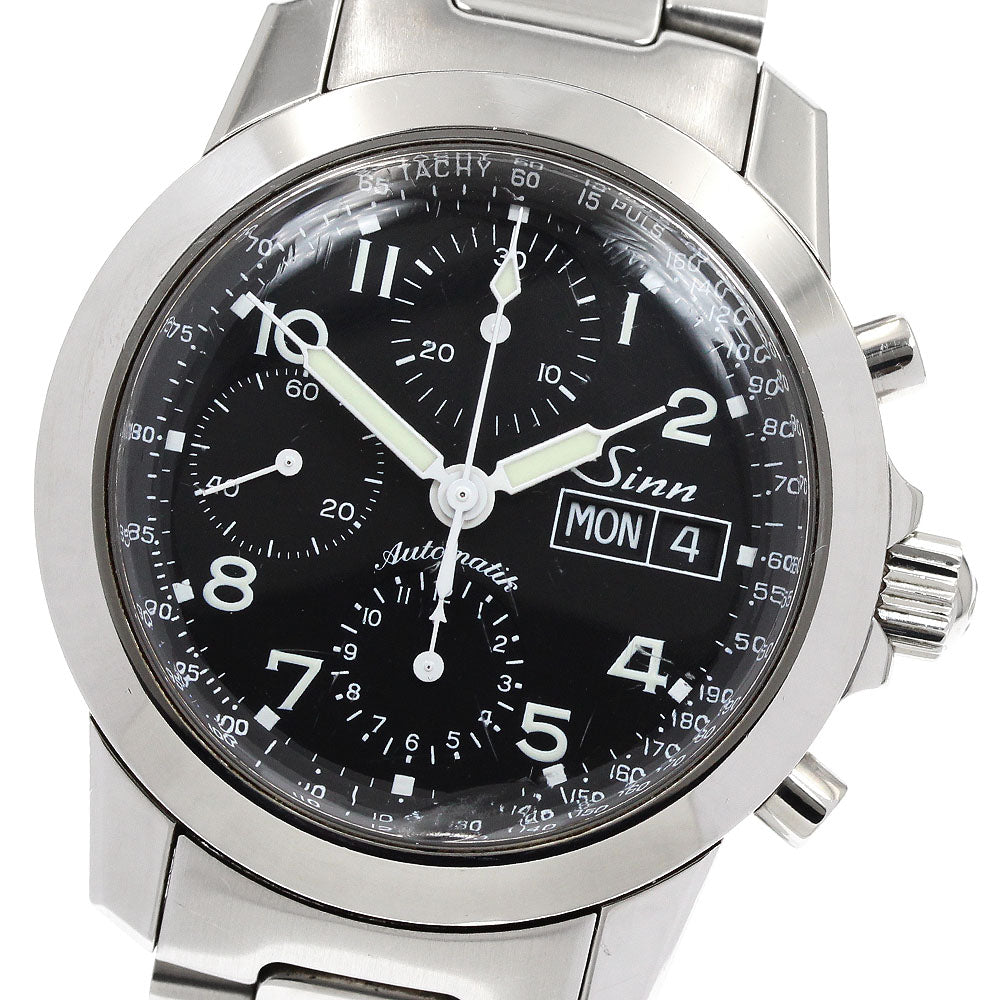 Sinn 103.B.AUTO.POL.TY Chronograph day date black Dial Automatic Men's_938359