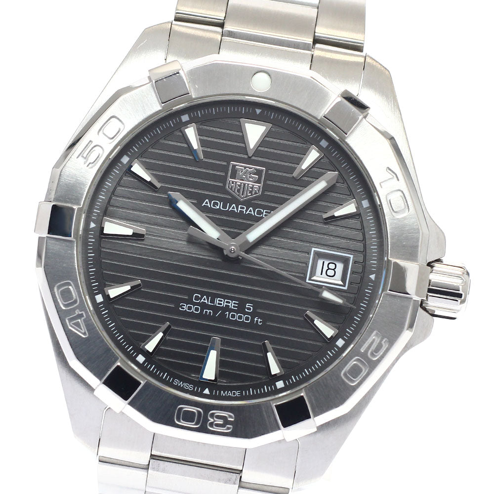 TAG HEUER Aqua Racer Caliber 5 WAY2113-0 Date gray Dial Automatic Men's Watch_938368