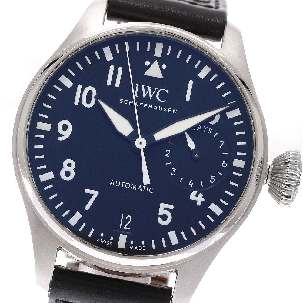 IWC Big pilot watch IW500912 7DAYS Black Dial Automatic Men's Watch_938375