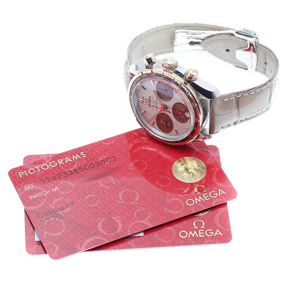 OMEGA Speed master 38 324.23.38.50.02.002 Co-Axial Chronograph beige Dial Automatic Men's Watch_938402