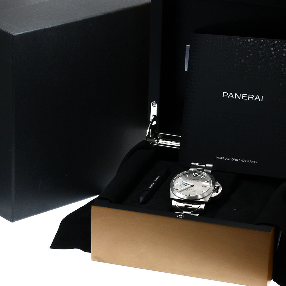 PANERAI Luminor Marina PAM00978 Date Silver Dial Automatic Men's Watch_938426