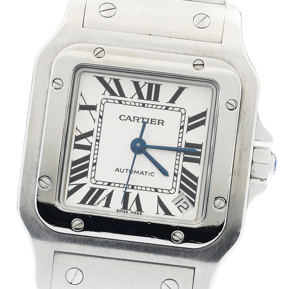 CARTIER Santos GalbeeXL W20098D6 Date Silver Dial Automatic Men's Watch_938438