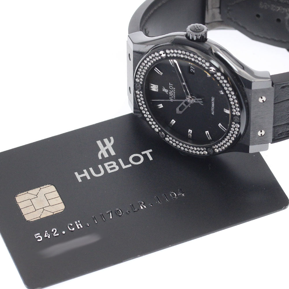 HUBLOT Classic Fusion Black Magic 542.CM.1170.LR.1104 Diamond Bezel black Dial Automatic Men's Watch_938488
