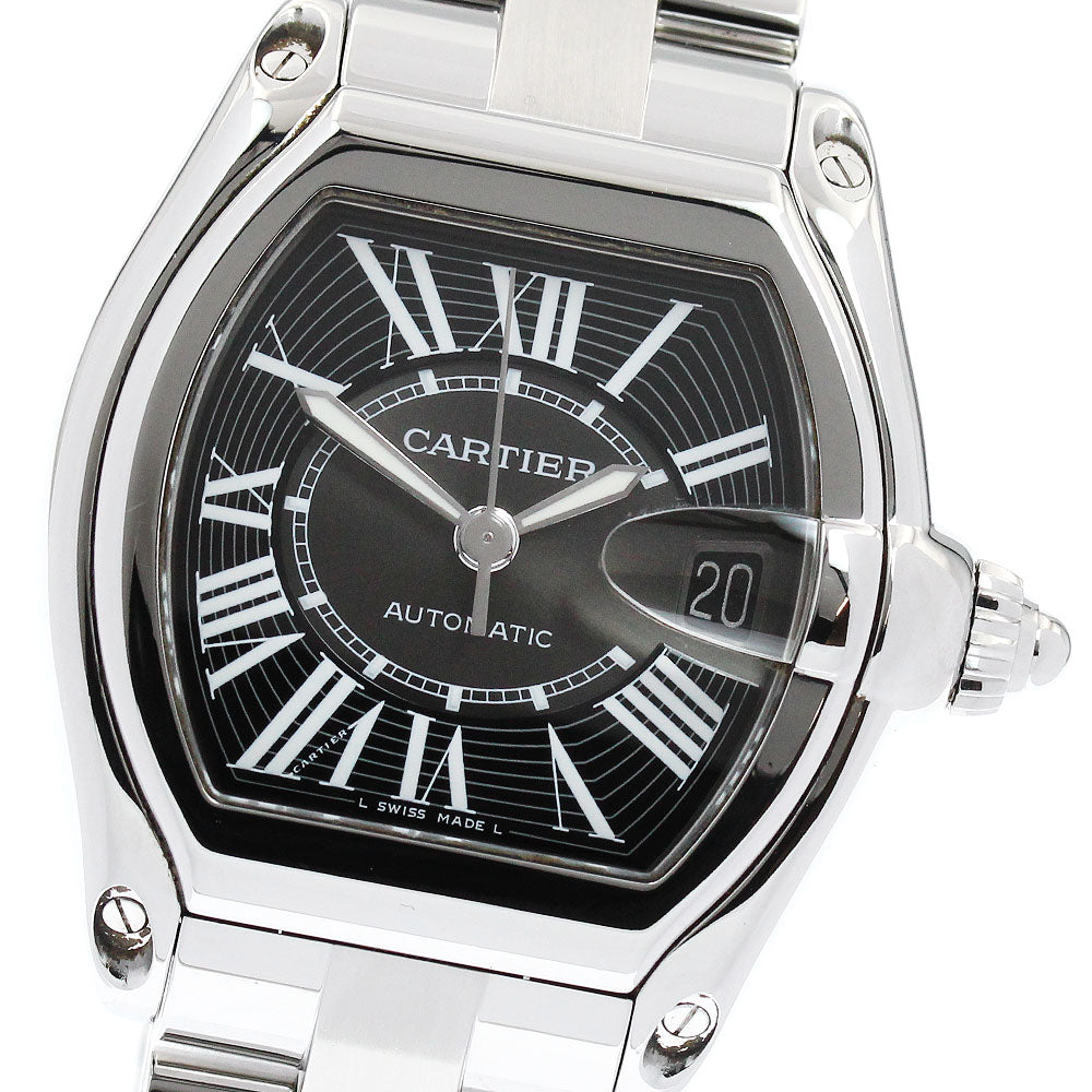 CARTIER Roadster LM W62041V3 Date Black Dial Automatic Men's Watch_938498