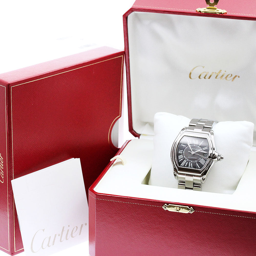 CARTIER Roadster LM W62041V3 Date Black Dial Automatic Men's Watch_938498