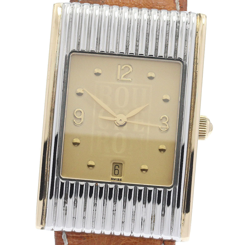 Boucheron REFLET Date gold Dial Quartz Men's Watch_938527