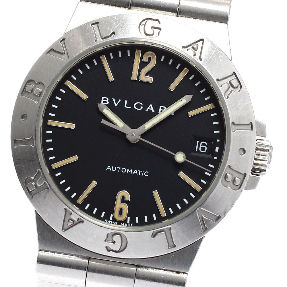 BVLGARI Diagono LCV35S Date black Dial Automatic Men's Watch_938539