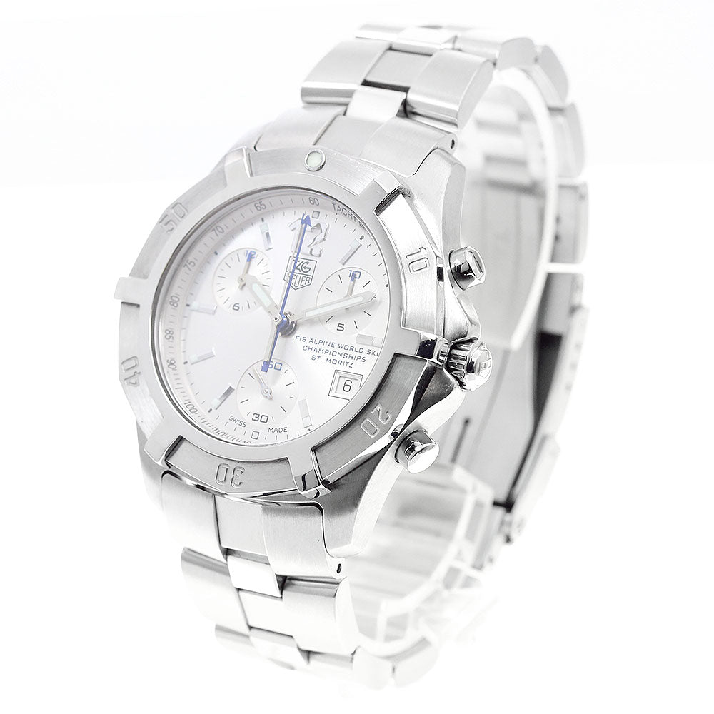 TAG HEUER Exclusive Alpine Skiing ST.MORITZ CN111C Silver Dial Quartz Men's Watch_938547