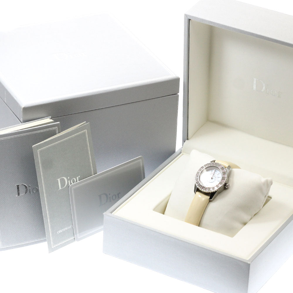 Christian Dior crystal CD112111 Diamond Bezel White shell Dial Quartz Ladies Watch_938551