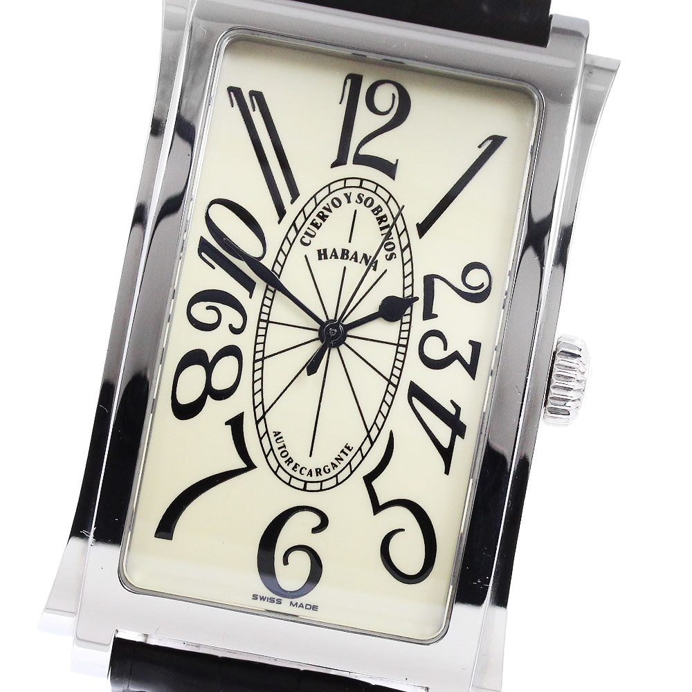 CUERVO Y SOBRINOS Havana Prominente A1011/2 beige Dial Automatic Men's Watch_938554