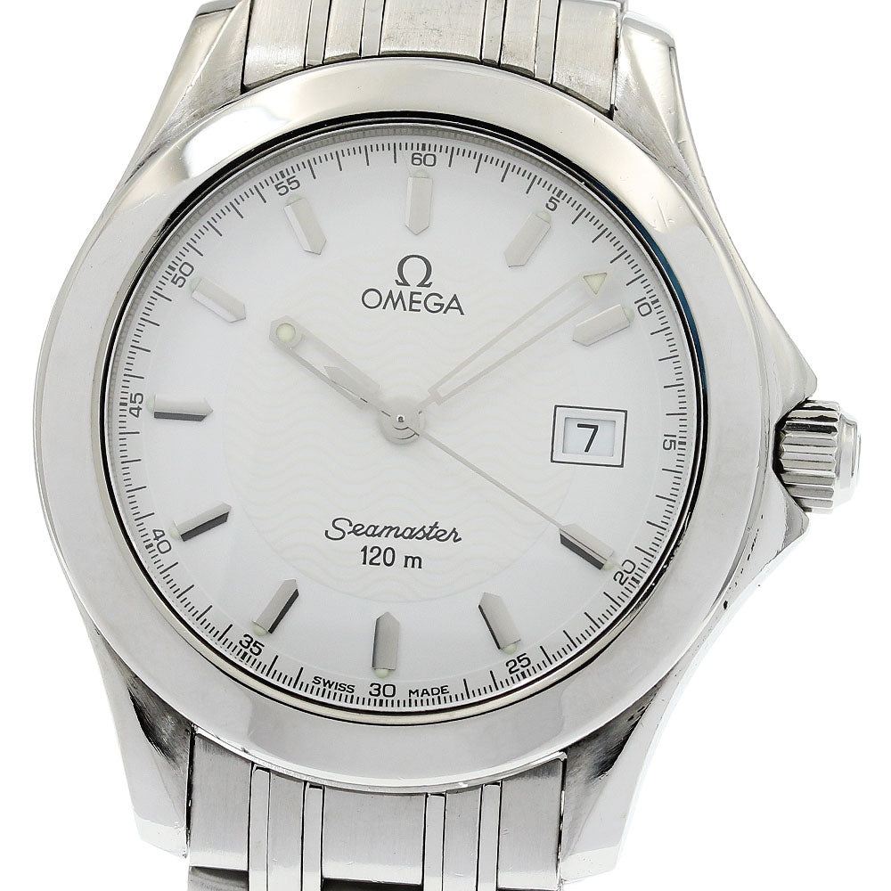 OMEGA Seamaster120 2511.21 Date white Dial Quartz Men's Watch_938557