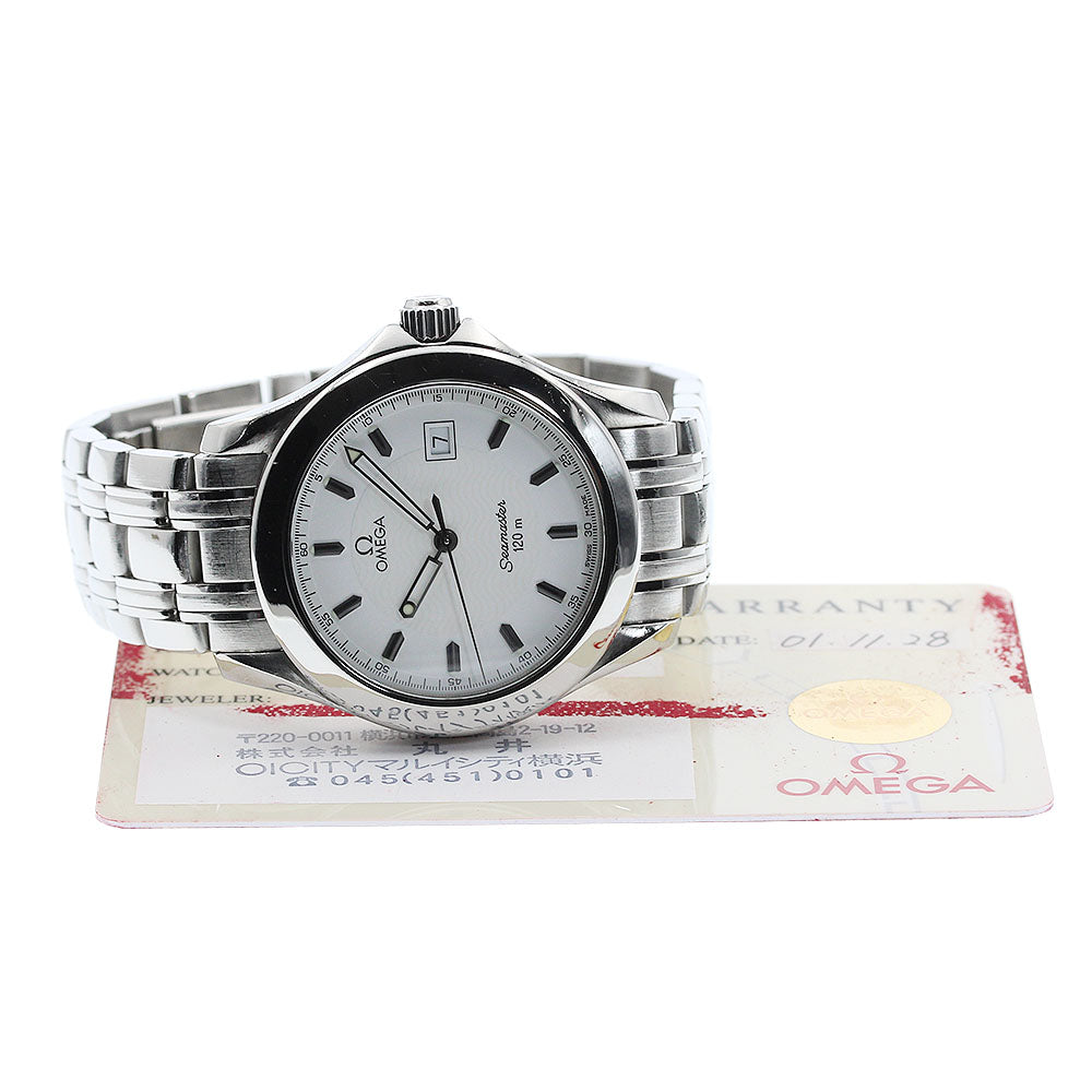 OMEGA Seamaster120 2511.21 Date white Dial Quartz Men's Watch_938557