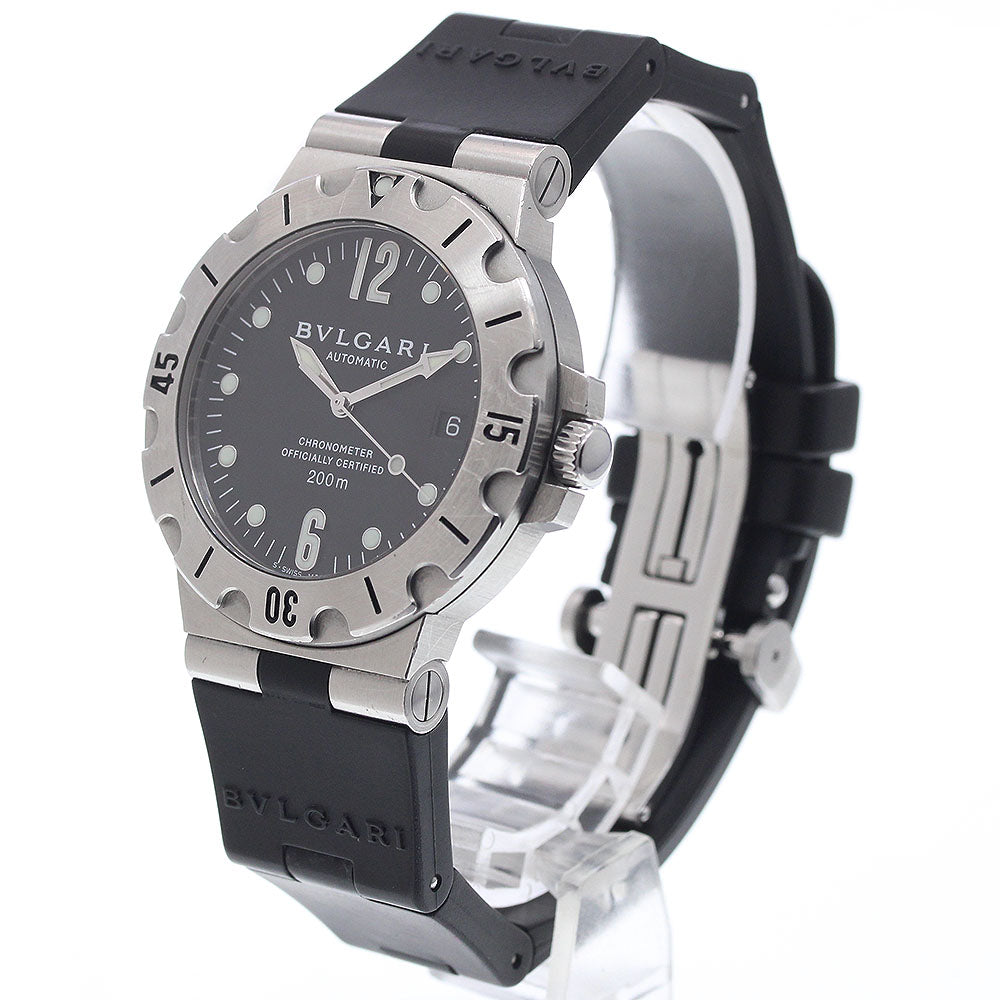BVLGARI Diagono Scuba SD38S Date black Dial Automatic Men's Watch_938560