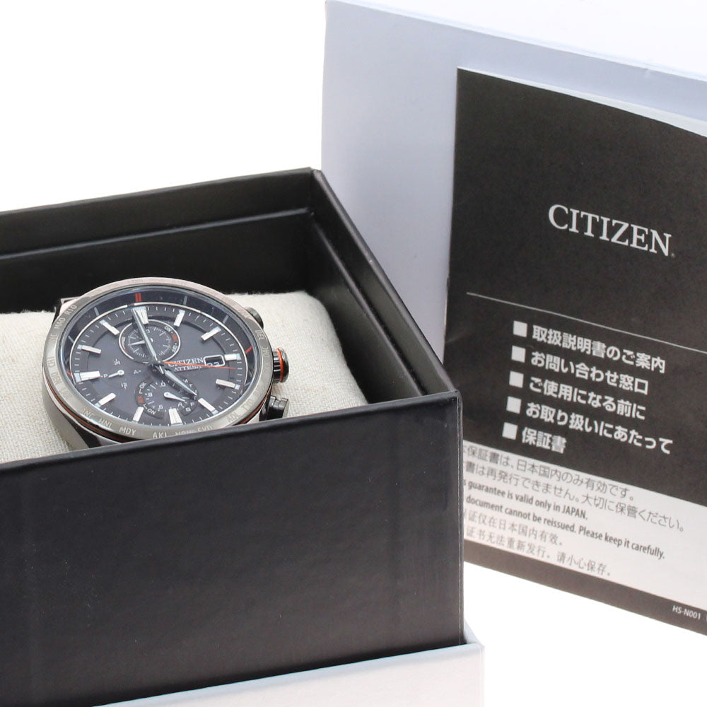 CITIZEN Atessa Act Line AT8189-61E/H800-71CN206 Solar Powered Radio Men's_938562