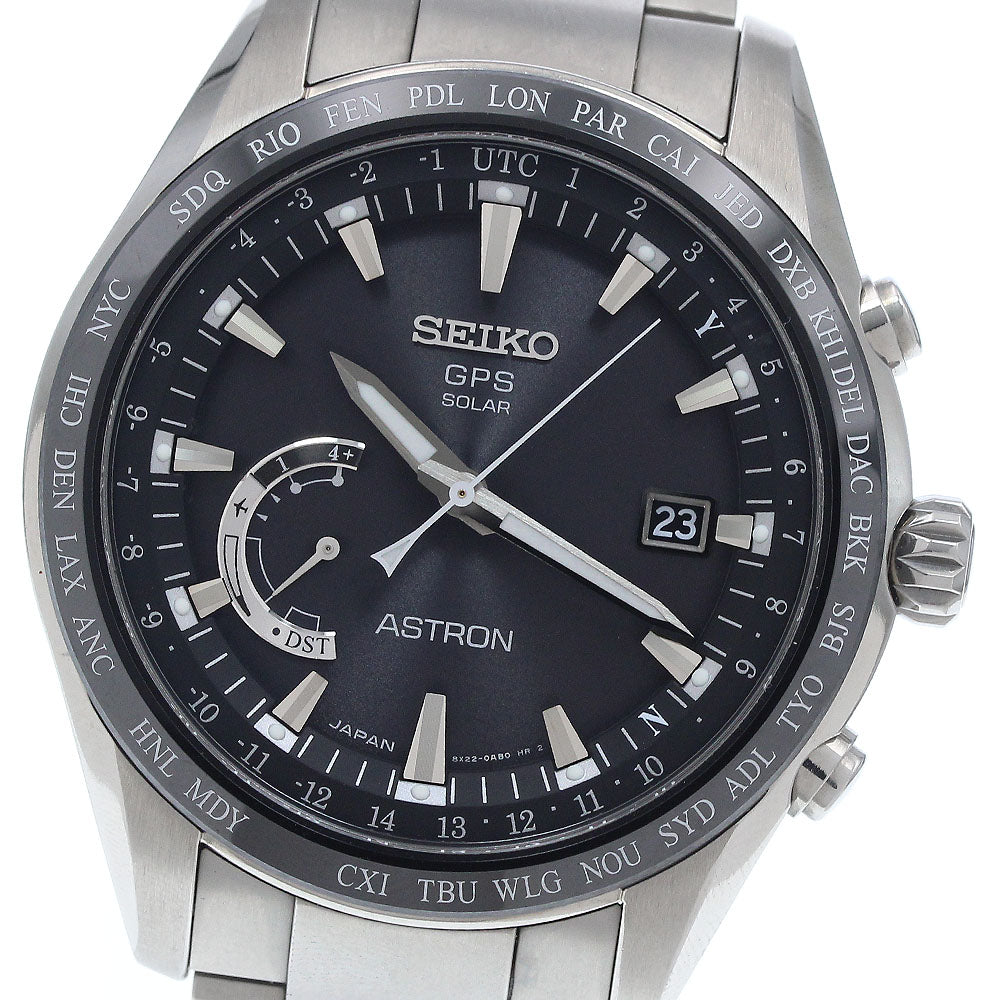 SEIKO Astron SBXB085/8X22-0AG0-2 Date Solar Powered Radio Men's Watch_938581
