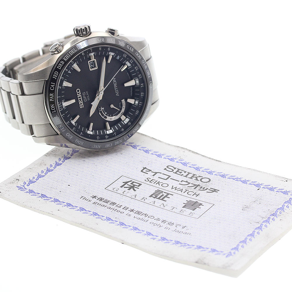 SEIKO Astron SBXB085/8X22-0AG0-2 Date Solar Powered Radio Men's Watch_938581