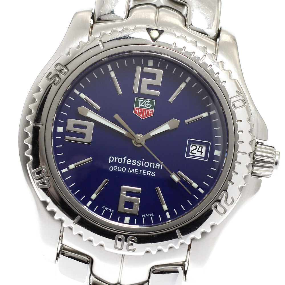 TAG HEUER Link WT1113 Date blue Dial Quartz Men's Watch_938585