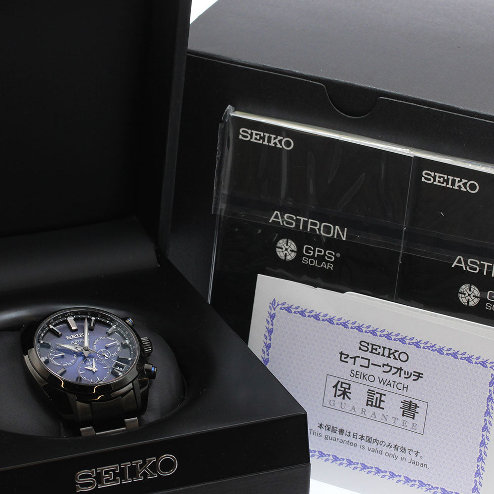 SEIKO Astron Nebula SBXC077/5X53-0BC0 GPS Solar Powered Radio Men's Watch_938599