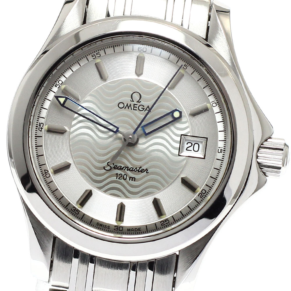 OMEGA Seamaster120 2571.31 Date Silver Dial Quartz Ladies Watch_938610