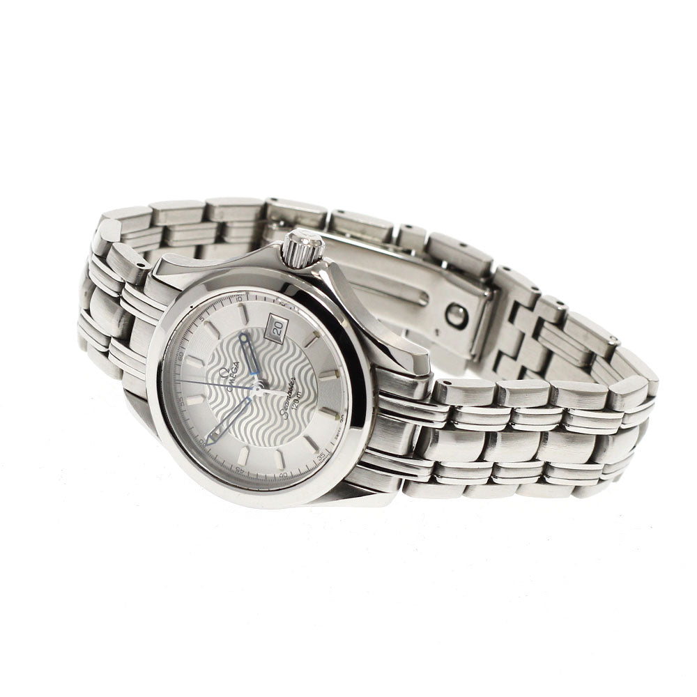 OMEGA Seamaster120 2571.31 Date Silver Dial Quartz Ladies Watch_938610