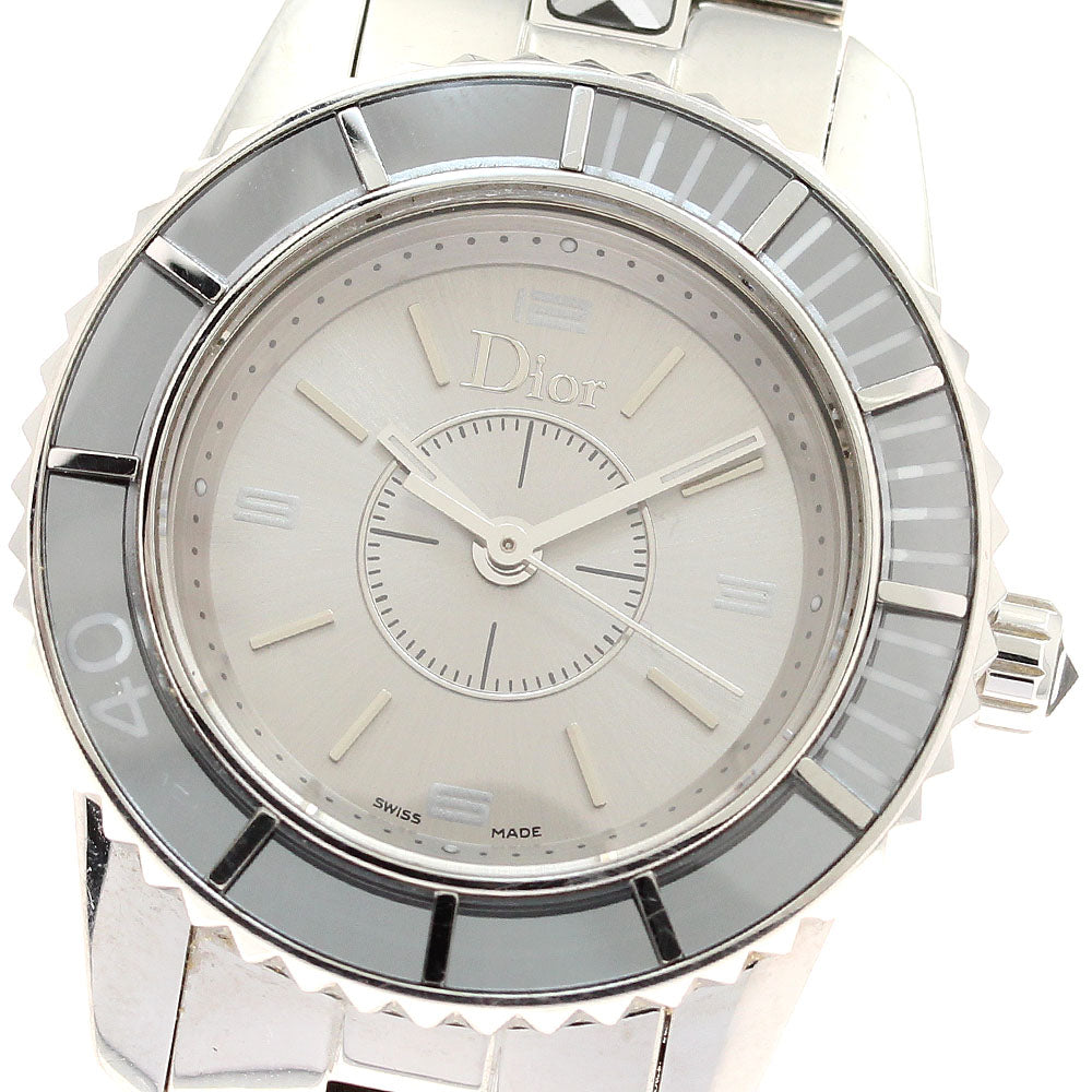 Christian Dior crystal CD112114 Silver Dial Quartz Ladies Watch_938611