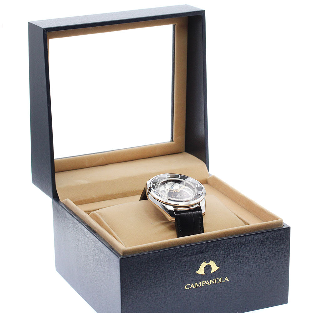CITIZEN Campanora Tenmansei BU0020-03A/8730-T018033 Triple calendar moon phase Silver / Black Dial Solar Powered Men's Watch_938612