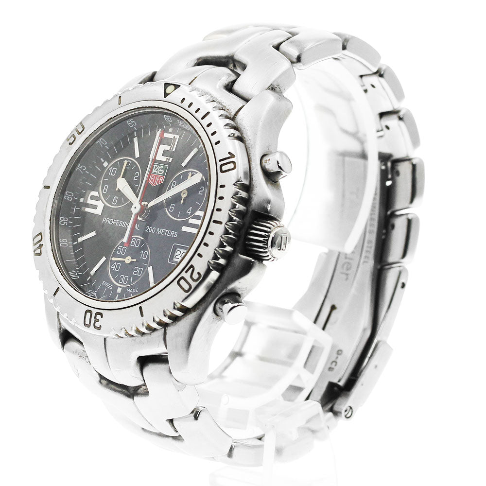 TAG HEUER Link CT1111 Chronograph black Dial Quartz Men's Watch_938617