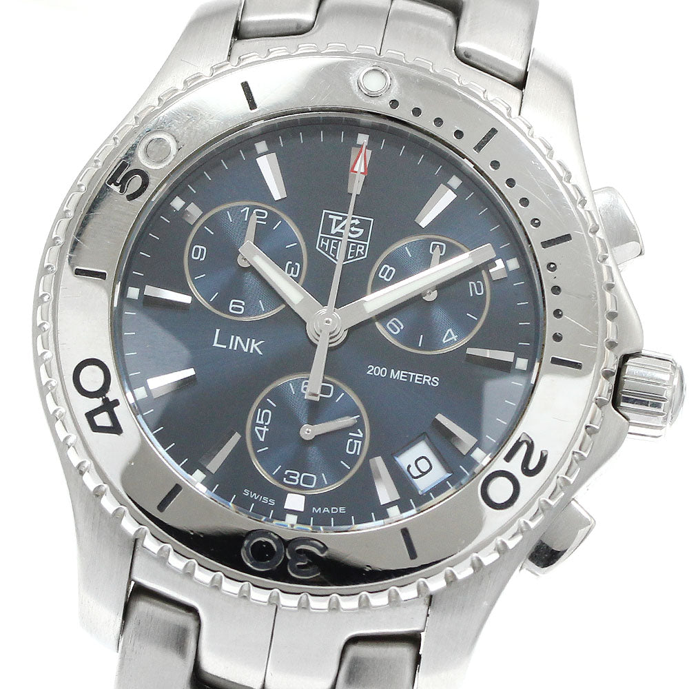 TAG HEUER Link CJ1112 Date Chronograph Navy Dial Quartz Men's Watch_938619
