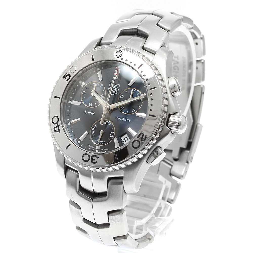 TAG HEUER Link CJ1112 Date Chronograph Navy Dial Quartz Men's Watch_938619