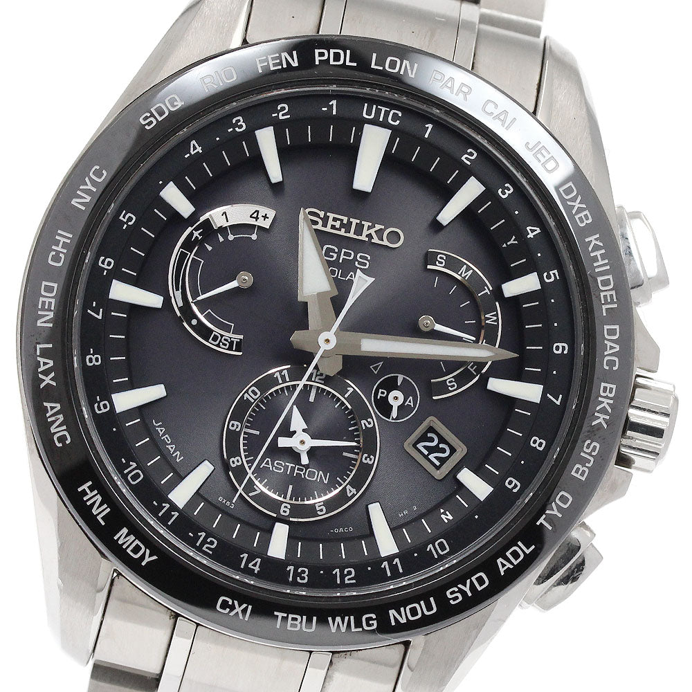 SEIKO Astron SBXB077/8X53-0AD0-2 Day date Solar Powered Radio Men's Watch_938622