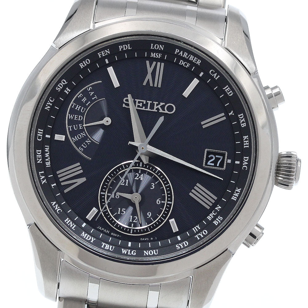 SEIKO Brights SAGA309/8B63-0AY0 Day date Solar Powered Radio Men's Watch_938636