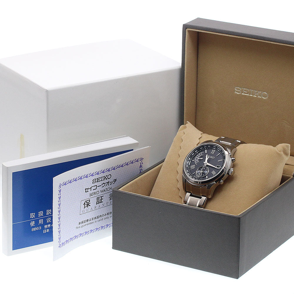 SEIKO Brights SAGA309/8B63-0AY0 Day date Solar Powered Radio Men's Watch_938636