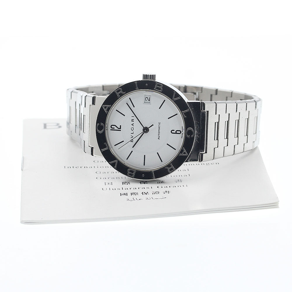 BVLGARI BVLGARIBVLGARI BB33SS Date White Dial Automatic Men's Watch_938641