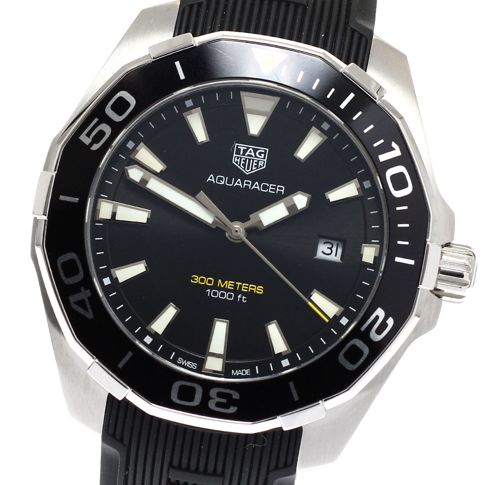 TAG HEUER Aqua racer WAY101A.FT6141 Date black Dial Quartz Men's Watch_938647