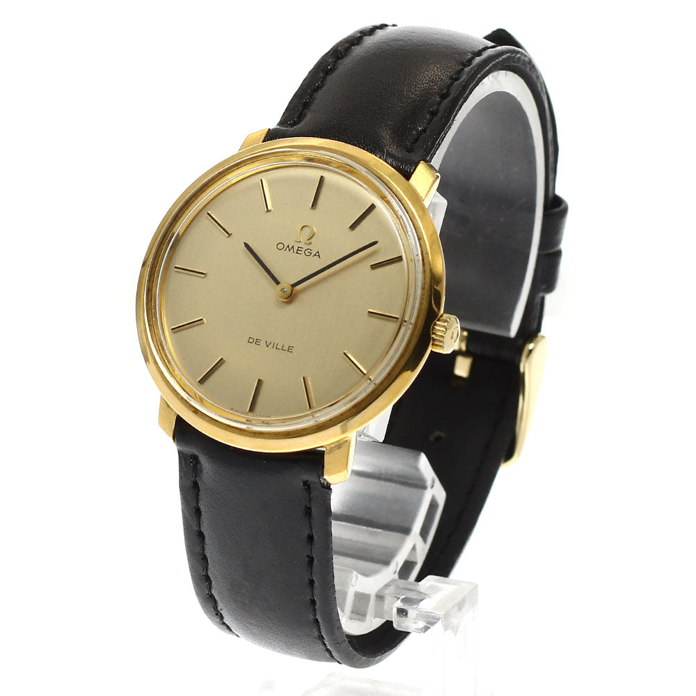 OMEGA De Ville TOOL104 Round vintage Gold Dial Hand Winding Men's Watch_938651