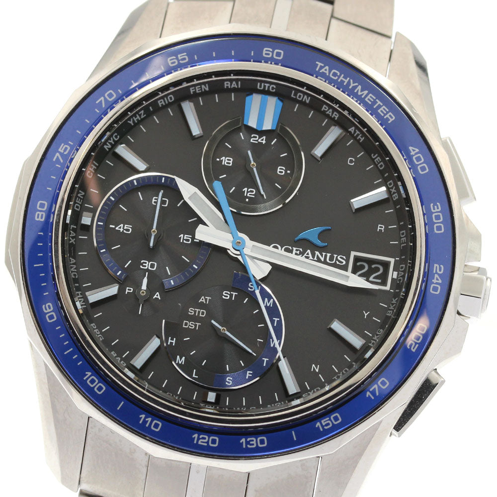 CASIO Oceanus Manta S7000 Series OCW-S7000-1AJF Solar Powered Radio Men's_938658