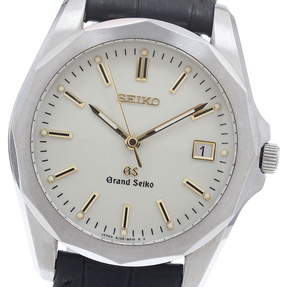 SEIKO Grand Seiko 8J56-8010/SBGF007 Date beige Dial Quartz Men's Watch_938662