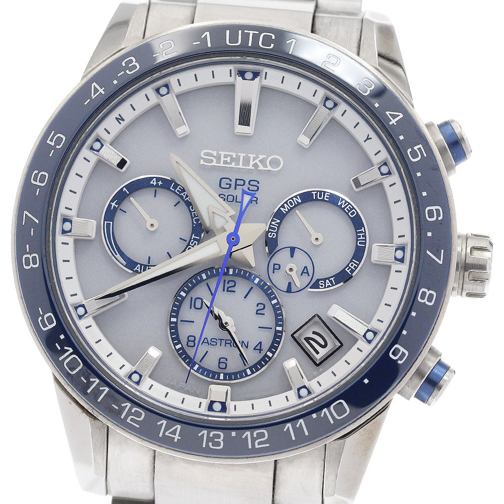 SEIKO Astron SBXC013/5X53-0AE0 Date white Dial Solar Powered Radio Men's_938664