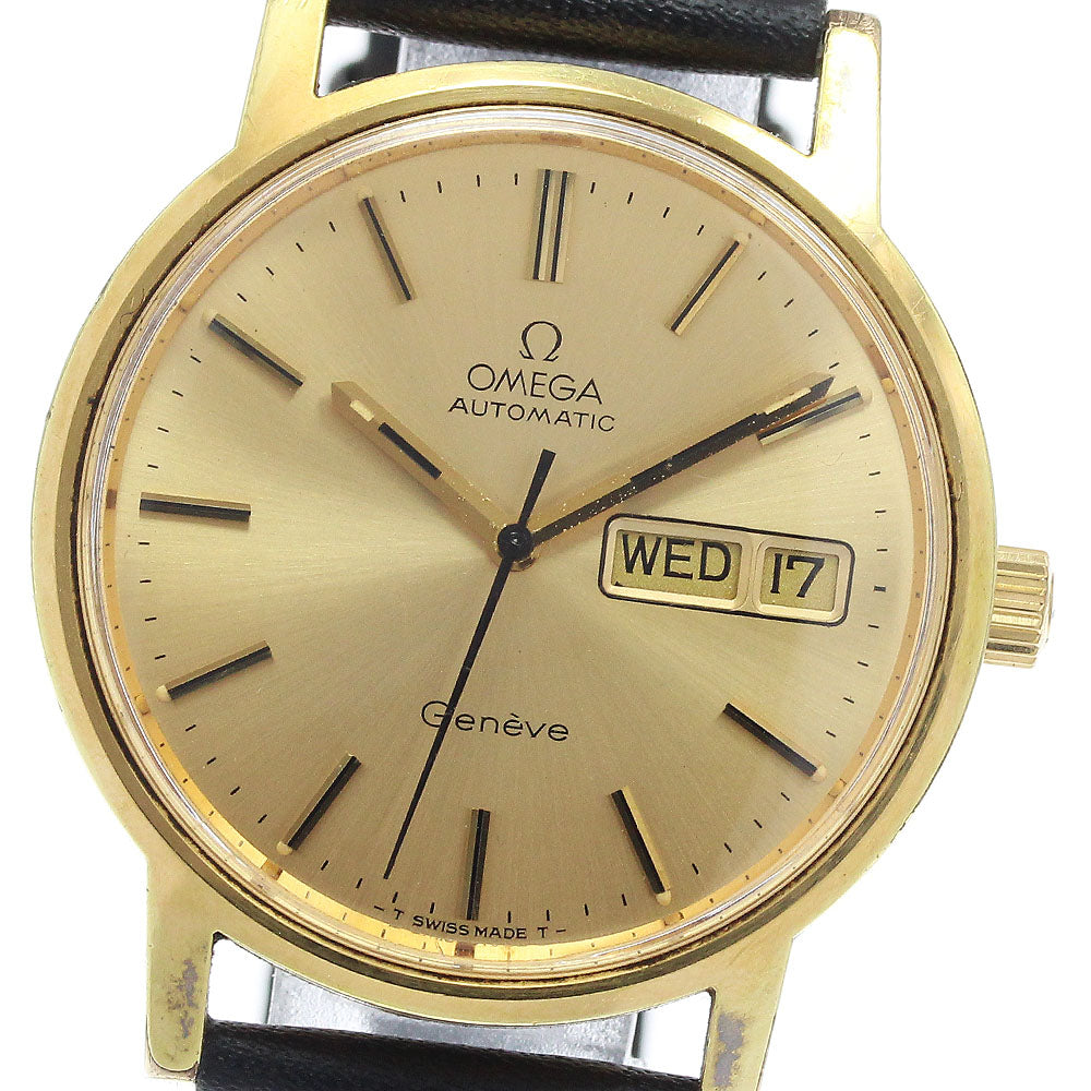 OMEGA Geneve 166.0117 Day date cal.1022 Gold Dial Automatic Men's Watch_938665