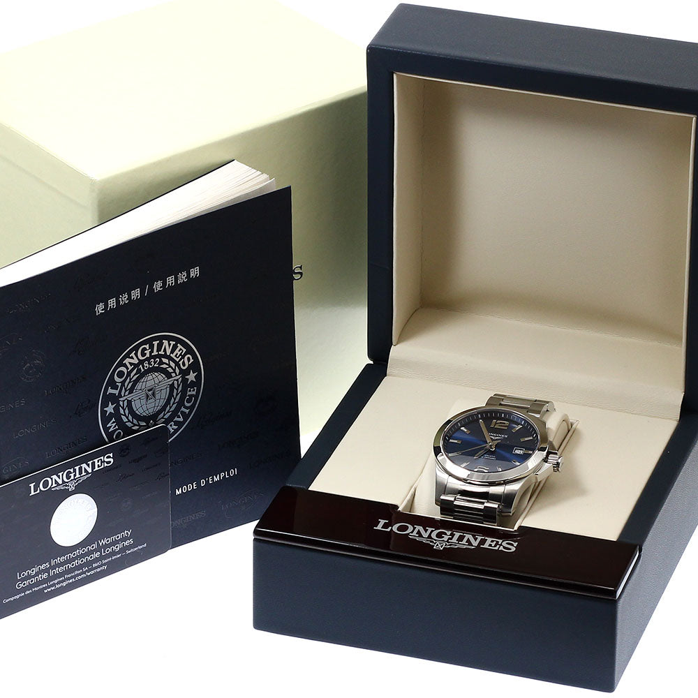 LONGINES Conquest L3.777.4.99.6 Date Navy Dial Automatic Men's Watch_938670