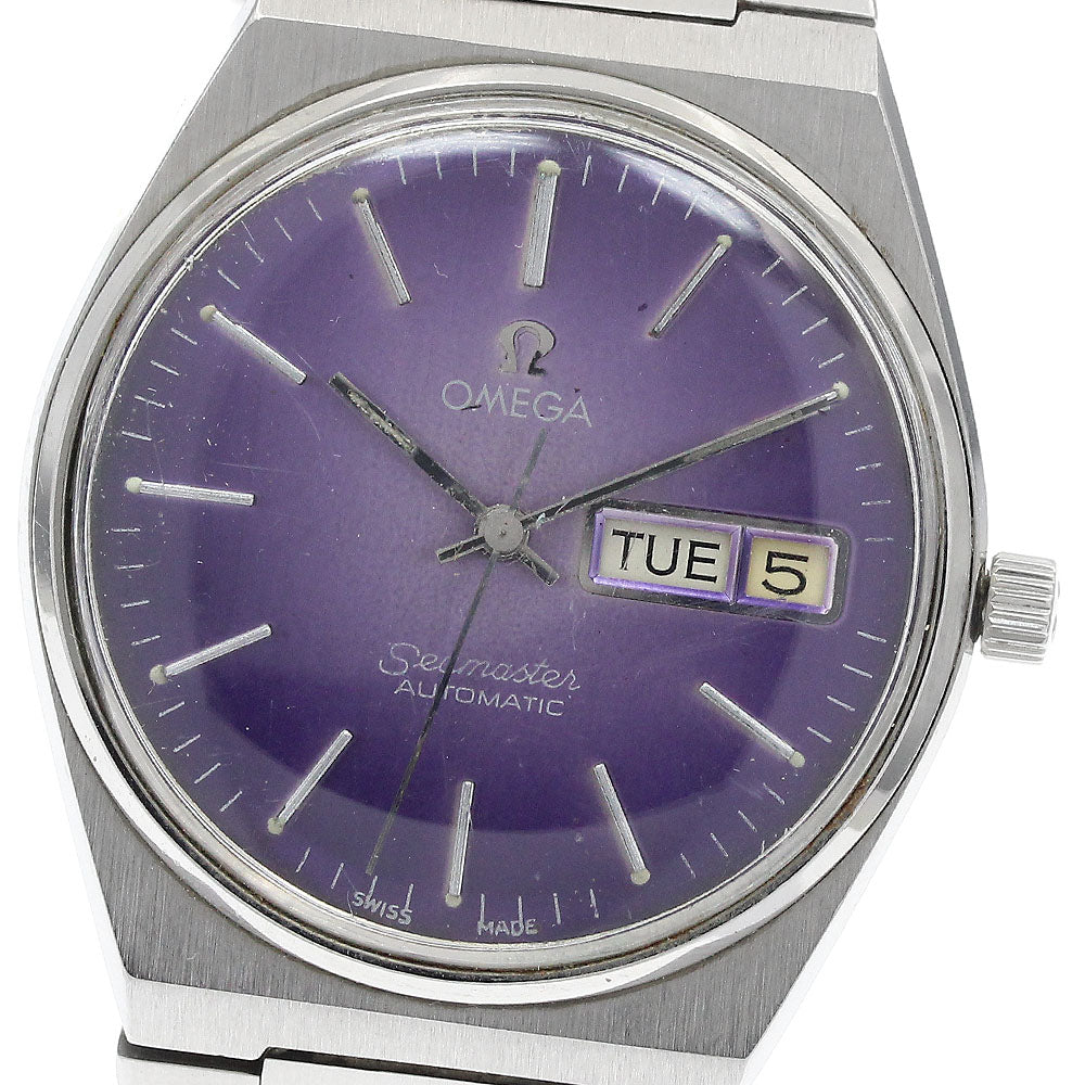OMEGA Seamaster 166.0215/366.0847 Day-Date Cal.1012 purple Dial Automatic Men's Watch_938675
