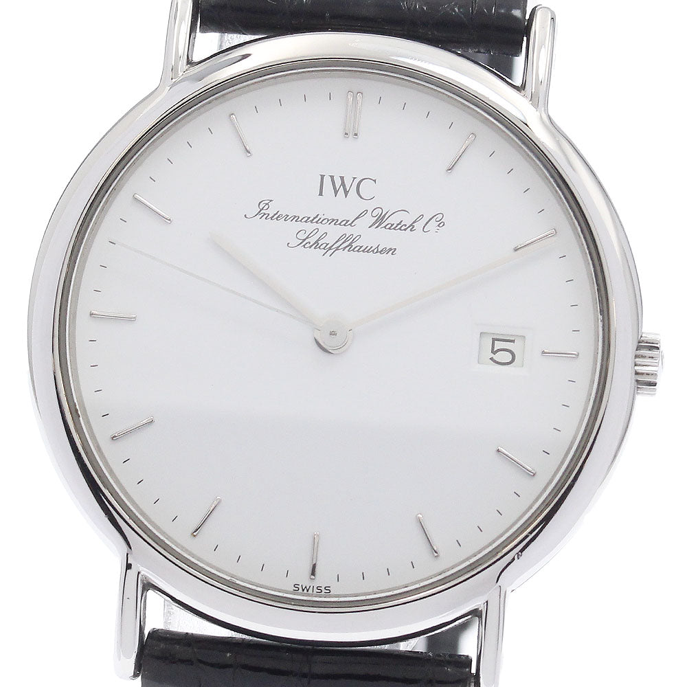 IWC SCHAFFHAUSEN Portofino IW333106 Date white Dial Quartz Men's Watch_938676