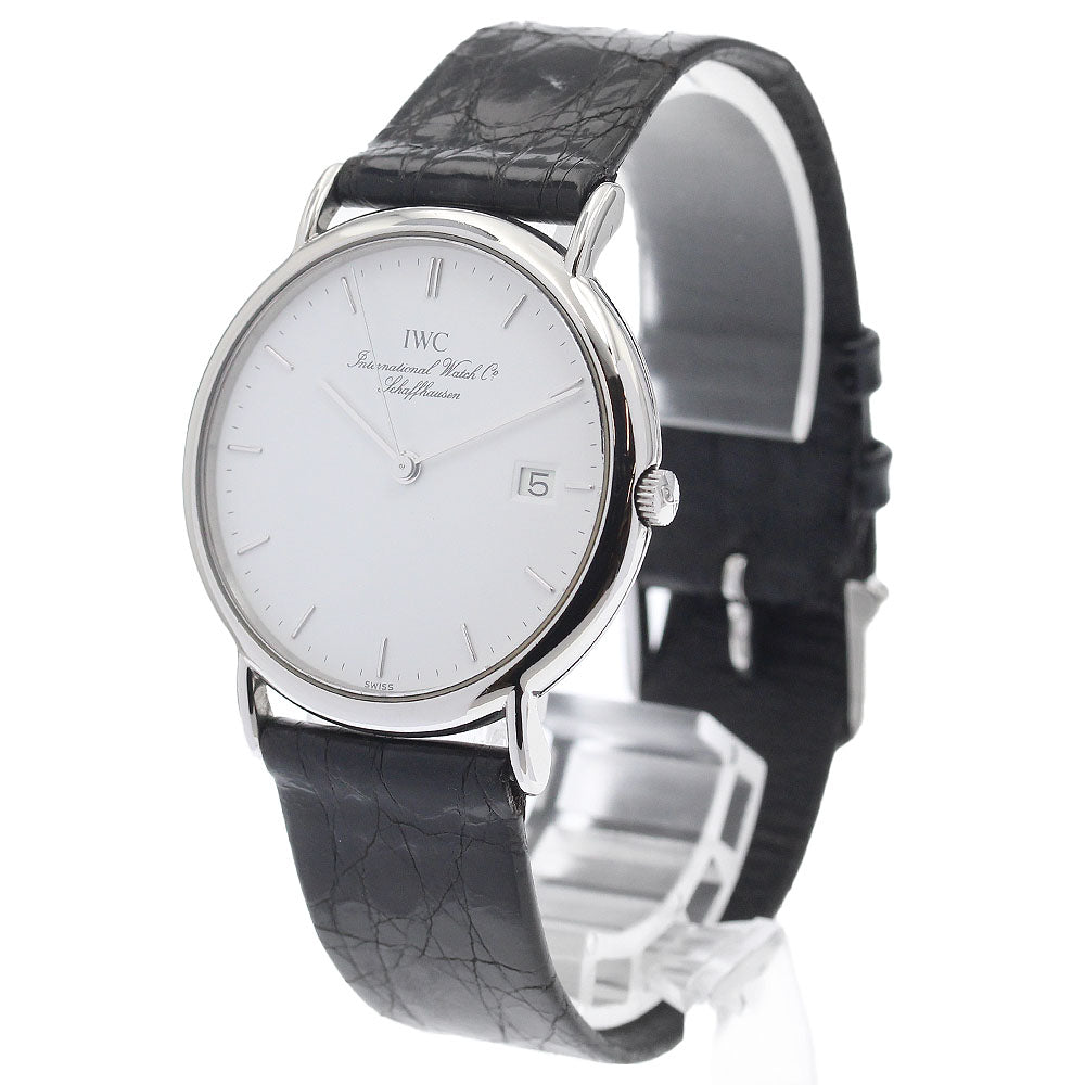 IWC SCHAFFHAUSEN Portofino IW333106 Date white Dial Quartz Men's Watch_938676