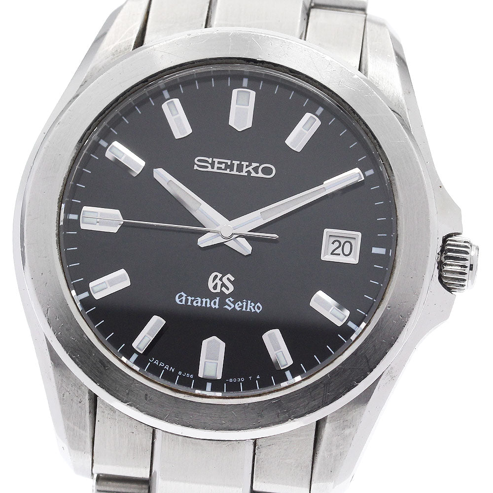 SEIKO Grand Seiko SBGF021/8J56-8020 Date Black Dial Quartz Men's Watch_938679