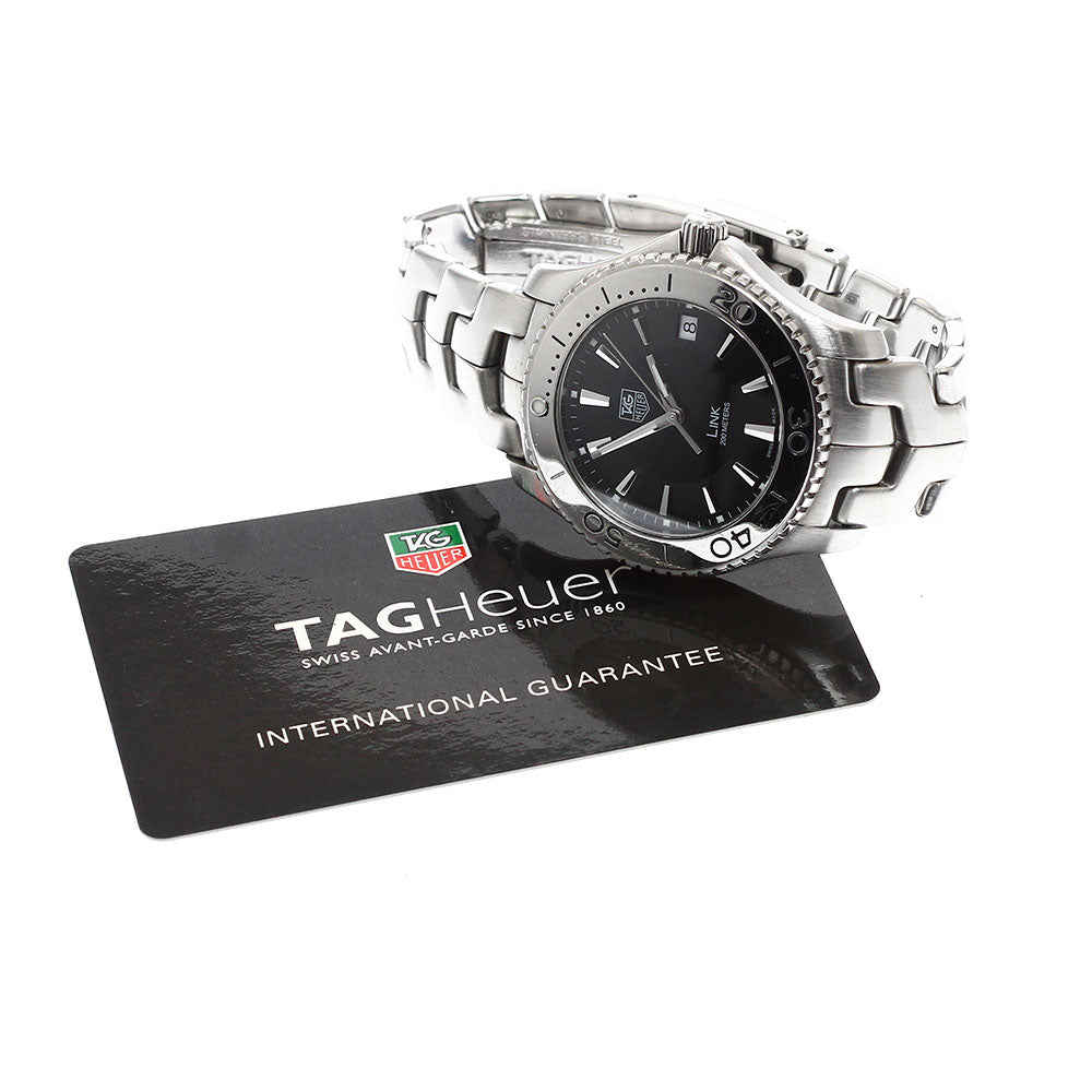 TAG HEUER Link WJ1110.BA0570 Date Black Dial Quartz Men's Watch_938681