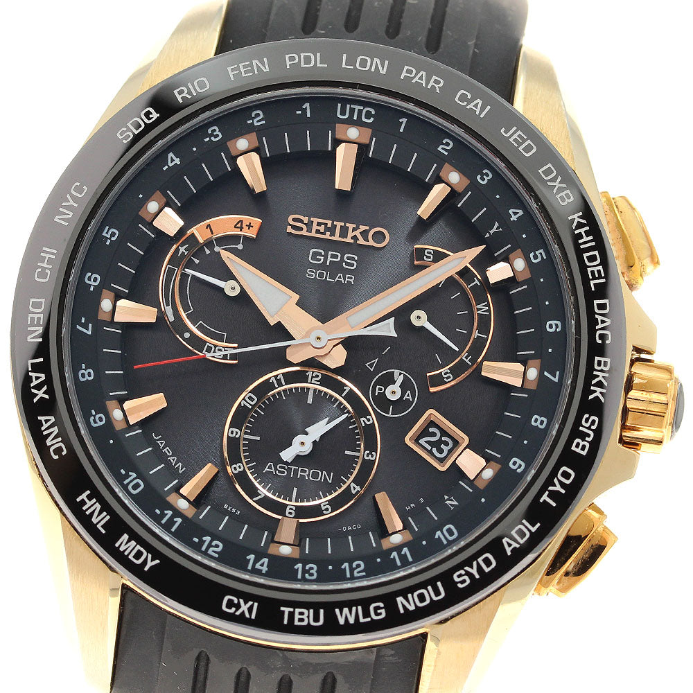 SEIKO Astron SBXB055/8X53-0AC0-2 GPS Solar Powered Radio Men's Watch_938685