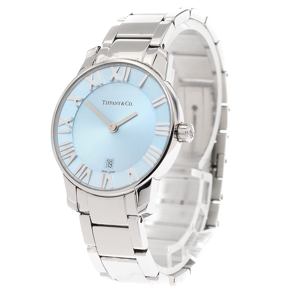 TIFFANY&Co. Atlas 2 hand 37447188 Date blue Dial Quartz Ladies Watch_938724