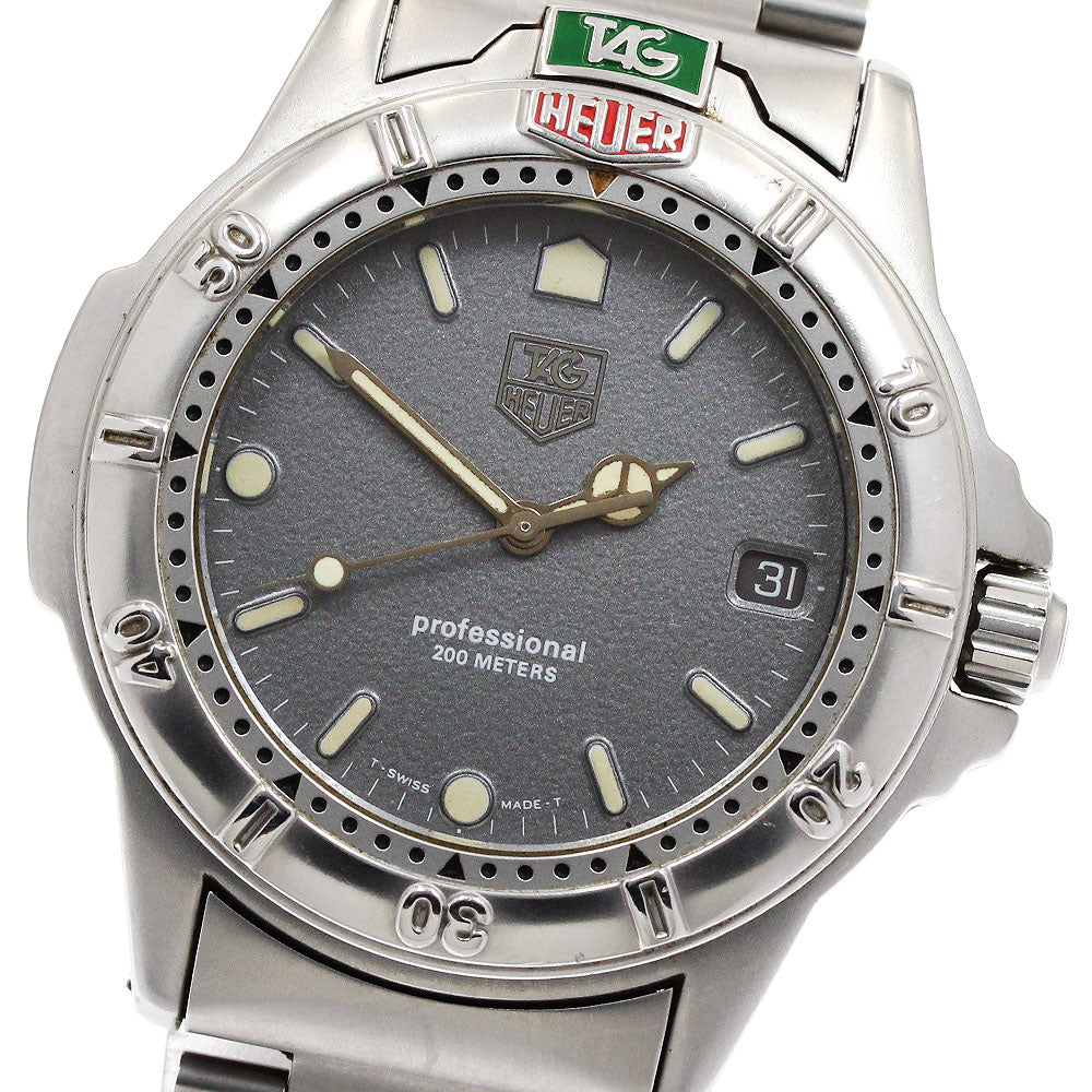 TAG HEUER 4000 series 999.206K Date gray Dial Quartz Men's Watch_938737