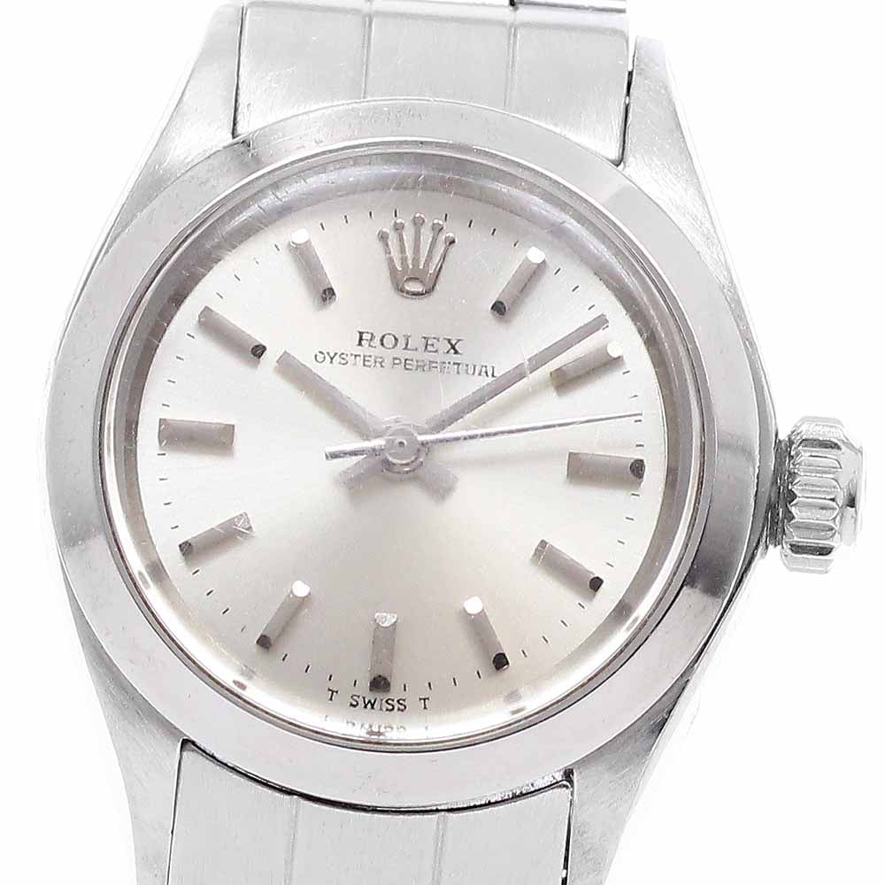 ROLEX Oyster perpetual 6718 cal.2030 Silver Dial Automatic Ladies Watch_938748
